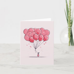 Hochwertige Niedliche Valentinstag-Karte Dankeskarte