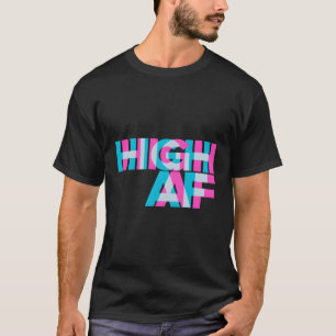 Hochwertige optische Illusion Word Art Design T-Shirt