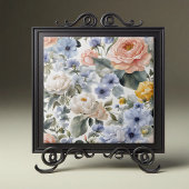 Hochwertige Pastell-Rose Peonies und Anemones Fliese