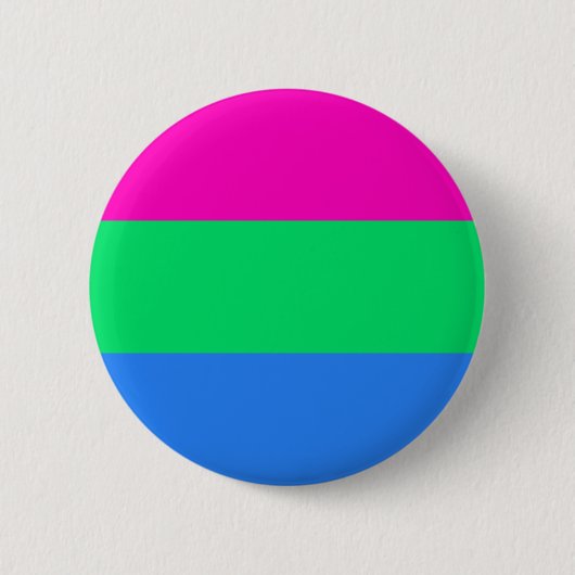 Hochwertige Polysexuelle Fahne Button (Vorderseite)