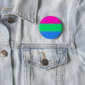 Hochwertige Polysexuelle Fahne Button (Beispiel)