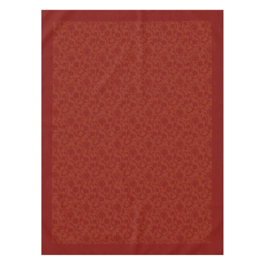 Hochwertige Red Damask Holiday Dining Tablecloth Tischdecke (Vorderseite)