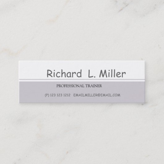 Hochwertige Schulung für einfache Abstrakte Kunst Mini Visitenkarte (Vorderseite)