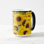 Hochwertige Sonnenblume Tasse (VorderseiteRechts)