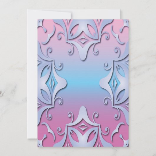 Hochwertige Teebauer-Dusche Einladung (Rückseite)