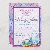 Hochwertige Teebauer-Dusche Einladung (Vorne/Hinten)