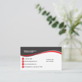 Hochwertige Visitenkarten Visitenkarte (Stehend Vorderseite)