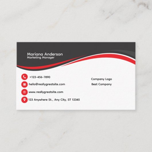 Hochwertige Visitenkarten Visitenkarte (Vorderseite)