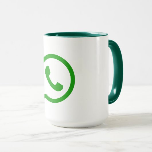 Hochwertige Whatsapp-Tasse Tasse (VorderseiteRechts)