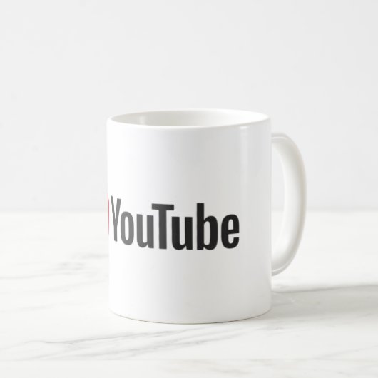 Hochwertige Youtube-Tasse Kaffeetasse (VorderseiteRechts)