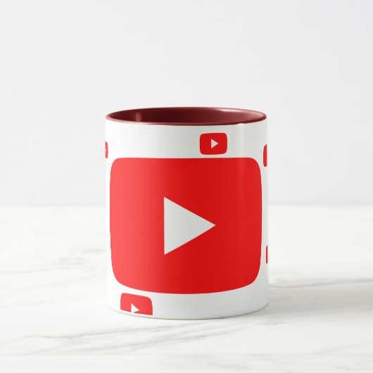 Hochwertige YouTube-TASSE Tasse (Zentrum)