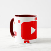 Hochwertige YouTube-TASSE Tasse (Vorderseite Links)