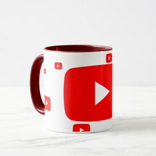 Hochwertige YouTube-TASSE Tasse (Vorderseite Links)