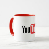 Hochwertige YouTube-Tasse Tasse (Vorderseite Links)