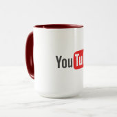 hochwertige YouTube-Tasse Tasse (Vorderseite Links)