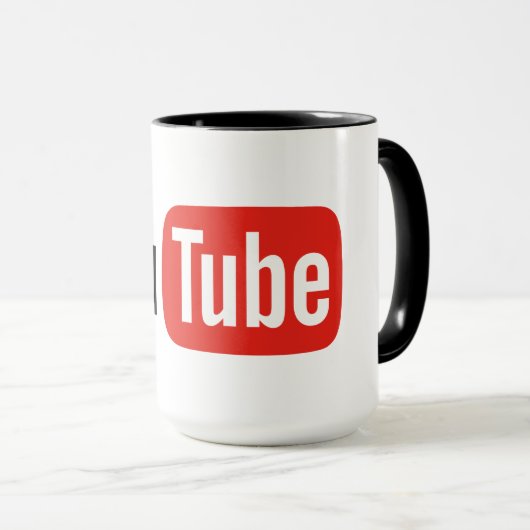 Hochwertige YouTube-Tasse Tasse (VorderseiteRechts)