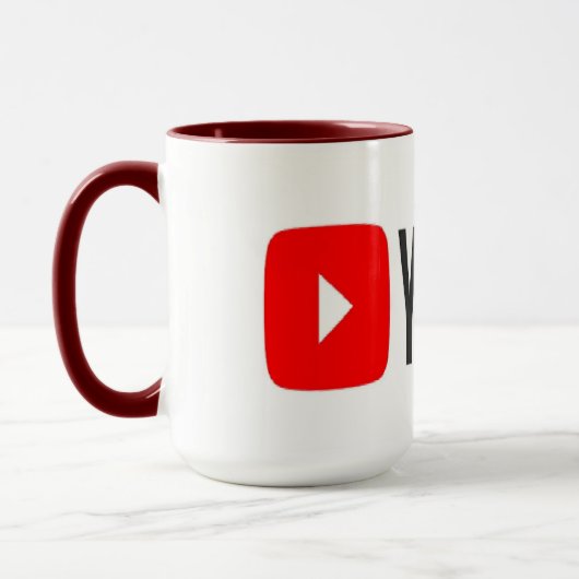 Hochwertige YouTube-Tasse Tasse (Links)