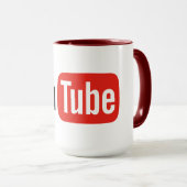 Hochwertige YouTube-Tasse Tasse (VorderseiteRechts)