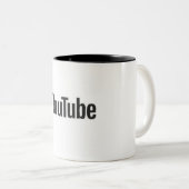 Hochwertige Youtube-Tasse Zweifarbige Tasse (VorderseiteRechts)