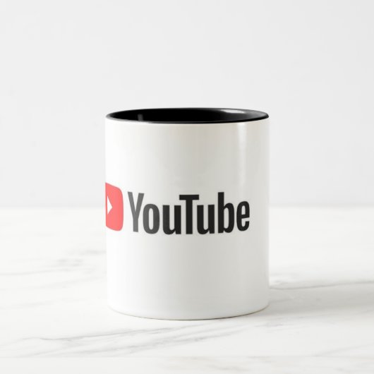 Hochwertige Youtube-Tasse Zweifarbige Tasse (Mittel)