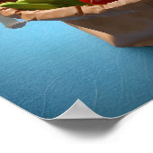 Hochwertiger 3D-Render für frische Lebensmittel Poster (Ecke)