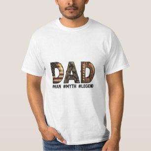 Hochwertiger Armeeangehöriger Vater, gebeugter Min T-Shirt