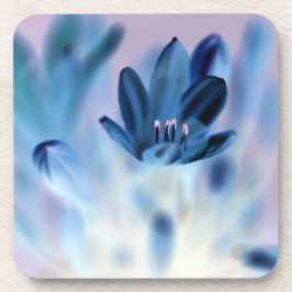 Hochwertiger Blue Blume Hard Plastic Untersetzer