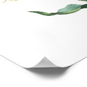 HOCHWERTIGER botanischer Ausdruck Poster (Ecke)