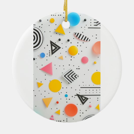 Hochwertiger Hintergrund von Formen und Streifen Keramik Ornament (Hinten)