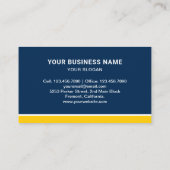 Hochwertiger Planierbagger Visitenkarte (Rückseite)