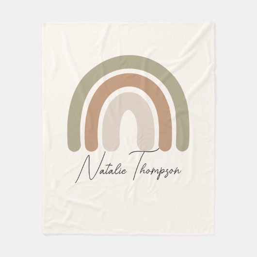 Hochwertiger Regenbogendruck für Prinzessin pink Fleecedecke (Vorderseite)