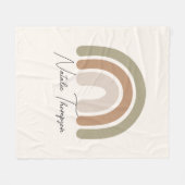 Hochwertiger Regenbogendruck für Prinzessin pink Fleecedecke (Vorderseite (Horizontal))