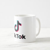 hochwertiger TikTok-Becher Kaffeetasse (VorderseiteRechts)