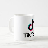 hochwertiger TikTok-Becher Kaffeetasse (Vorderseite Links)