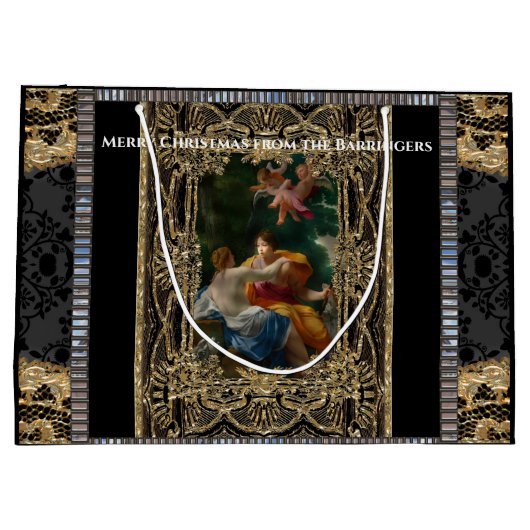 Hochwertiges Barock Große Geschenktüte (Rückseite)