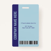 Hochwertiges benutzerdefiniertes ID-Abzeichen für Ausweis (Rückseite)