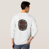 Hochwertiges besticktes Patch-Design – "Schwer heb T-Shirt (Schwarz voll)