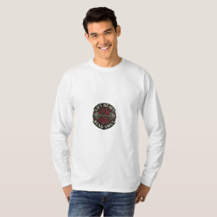 Hochwertiges besticktes Patch-Design – "Schwer heb T-Shirt