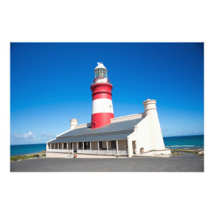 Hochwertiges Foto Druck von Leuchtturm von Agulhas