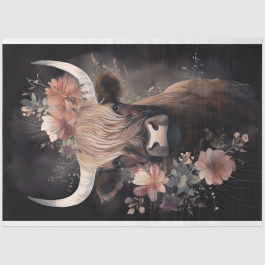 Hochwertiges Kuhfarbenpapier 2 Decoupage Seidenpapier (Vorderseite)