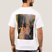 Hochwertiges männliches grafisches T-Shirt (Rückseite)