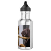 Hochwertiges Metall Edelstahlflasche (Rechts)