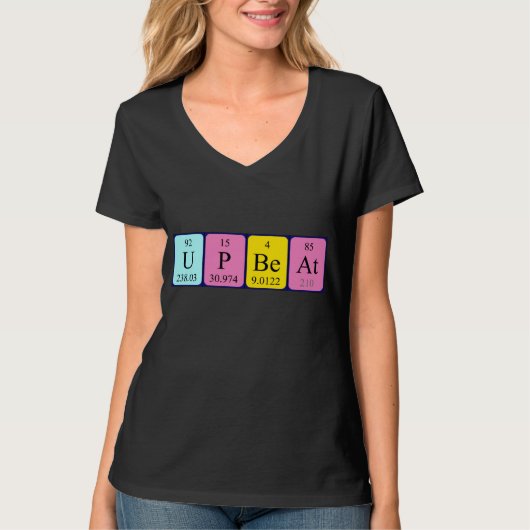 Hochwertiges Periodensystem Shirt (Vorderseite)