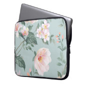 hochwertiges Set verschiedener Aquarellblumen Laptopschutzhülle (Vorderseite Links)