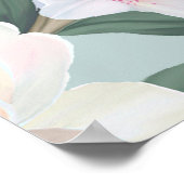 hochwertiges Set verschiedener Aquarellblumen Poster (Ecke)