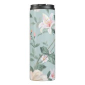 hochwertiges Set verschiedener Aquarellblumen Thermosbecher (Rückseite)