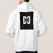 hochwertiges Tuch Hoodie (Rückseite)