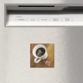 Hochwinkelaufnahme einer Tasse Tee Magnet (In Situ (Geschirrspüler))