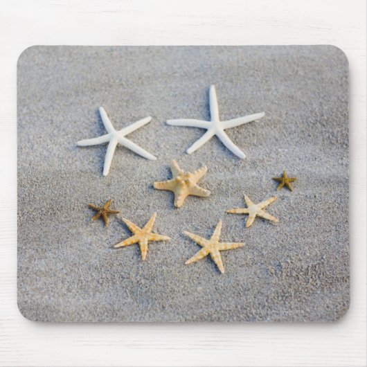 Hochwinkelaufnahme eines Seesterfisches am Strand Mousepad (Vorne)