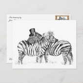 Hochzebras Postkarte (Vorne/Hinten)